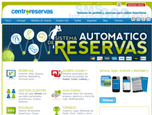 Tablet Screenshot of centroreservas.com